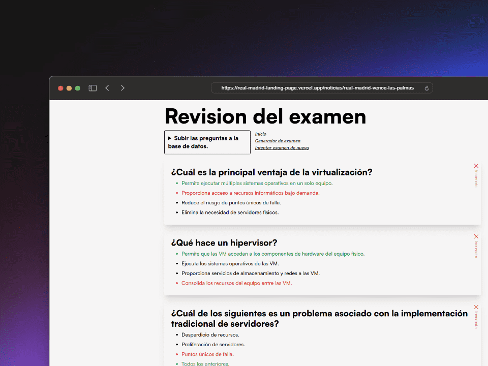 Imagen sobre el proyecto Exams Generator.